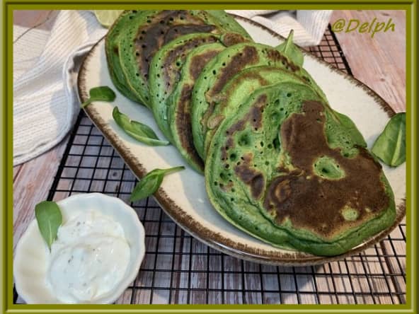 Pancakes aux épinards