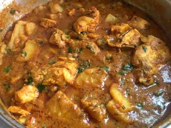 Curry de poulet au yaourt mauricien