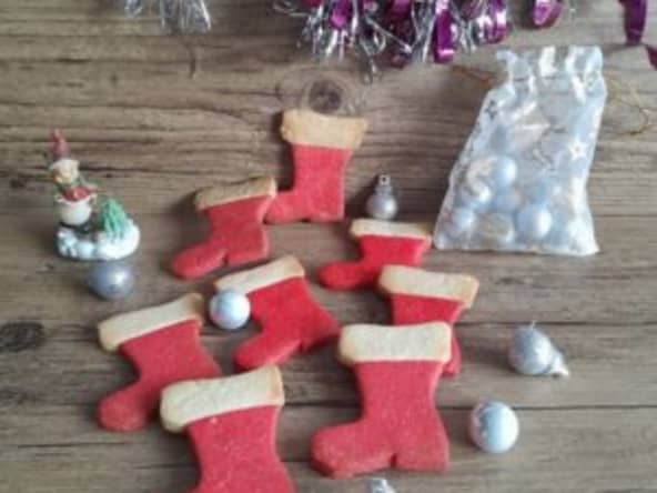 Biscuits de Noël "Les bottes du Père Noël"