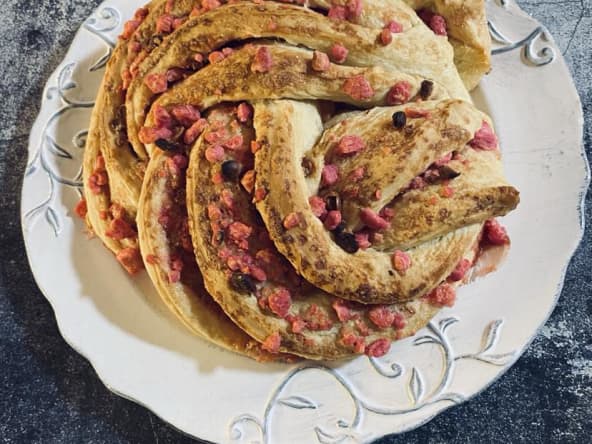 Kringle aux pralines roses