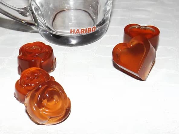 Bonbons gélifiés à la fraise