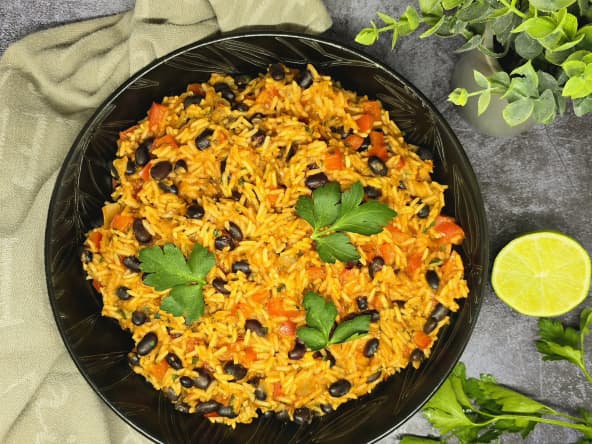 Riz aux haricots noirs