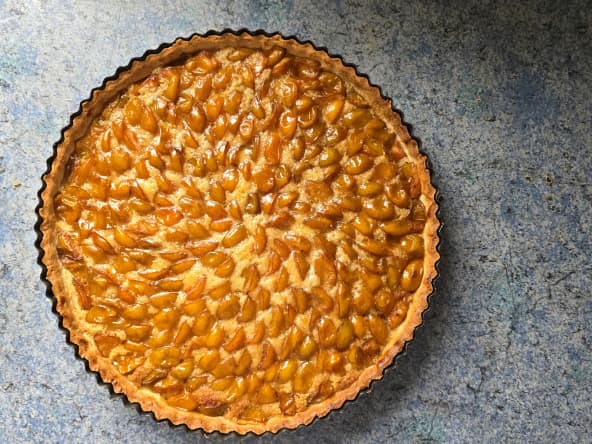 Tarte aux mirabelles et crème d'amande