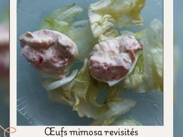 Oeuf mimosa crudité