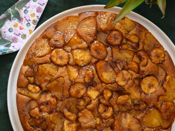 Gâteau créole ananas-banane