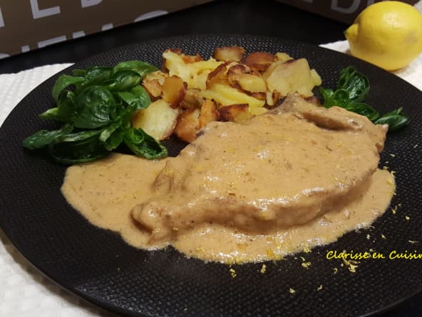 Côtes de veau sauce à la crème citronnée
