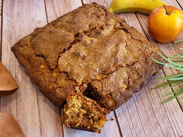 Bananabread à la pomme