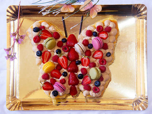 Papillon comme un number cake