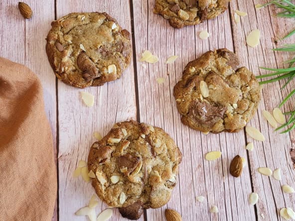 Cookies 3 amandes et chocolat