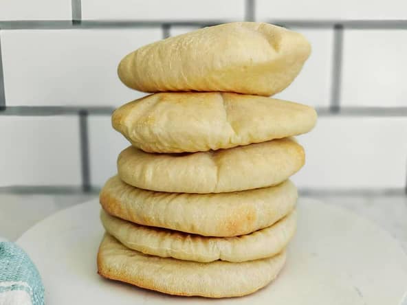 Pains pita au four