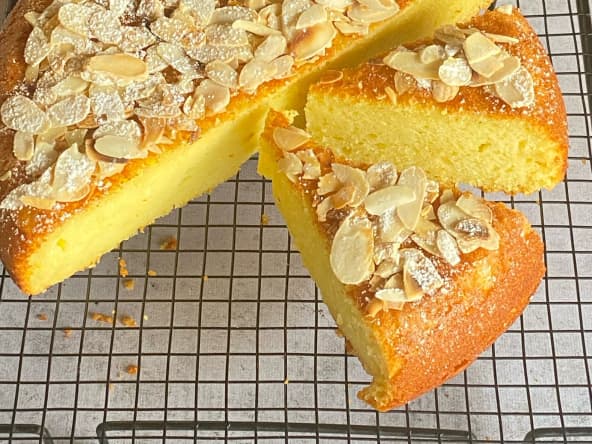Gâteau italien, ricotta, citron, amandes