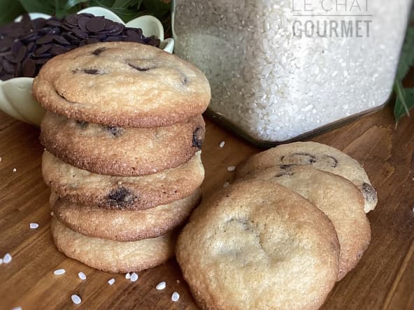 Cookies à la farine de riz et pépites de chocolat
