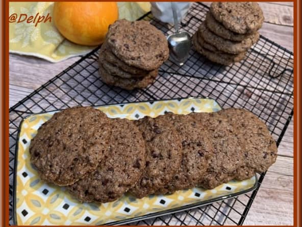 Cookies au chocolat et orange