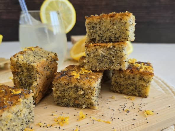 Cake au citron pavot