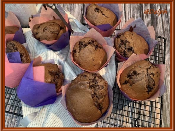 Muffins géants au chocolat