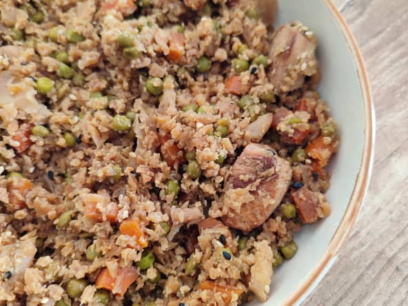 Riz de chou-fleur façon riz cantonais - Recette par Popotte