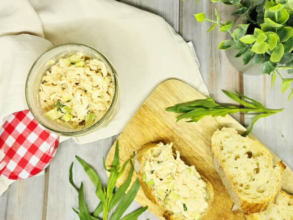 Rillettes de poulet à l'estragon