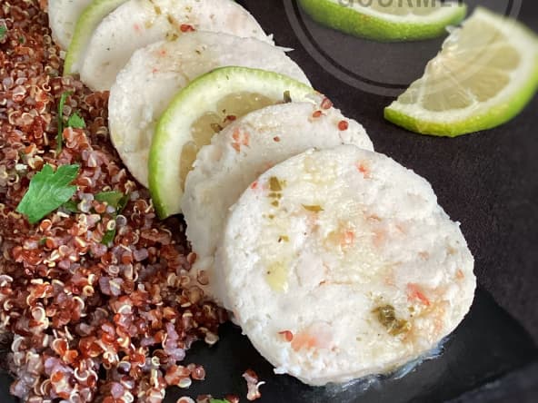 Roulé de poisson aux crevettes