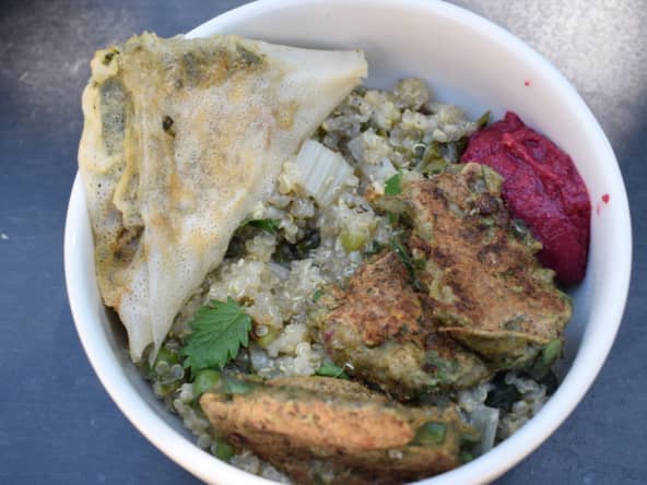 Tartinade betterave, framboises et chèvre frais