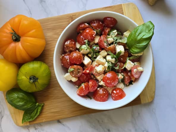 Salade de tomates cerises feta