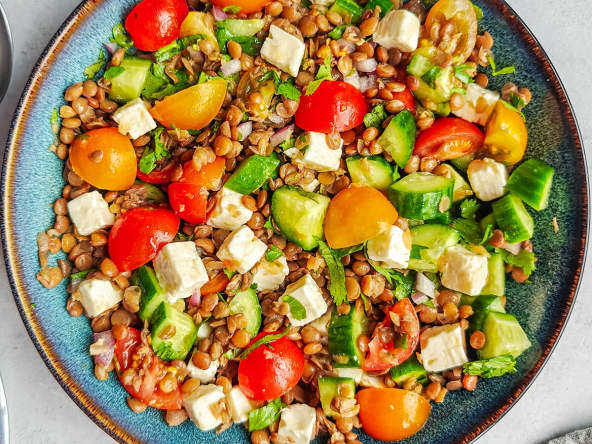 Salade de lentilles à la méditerranéenne