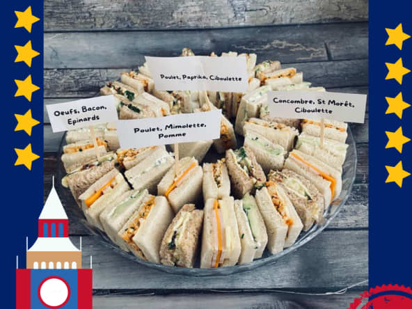 Tea sandwiches du traditionnel afternoon tea britannique