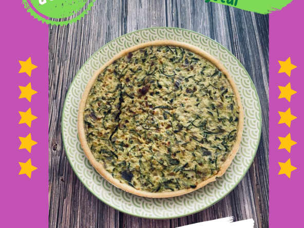 Tarte aux courgettes et pesto d'oseille