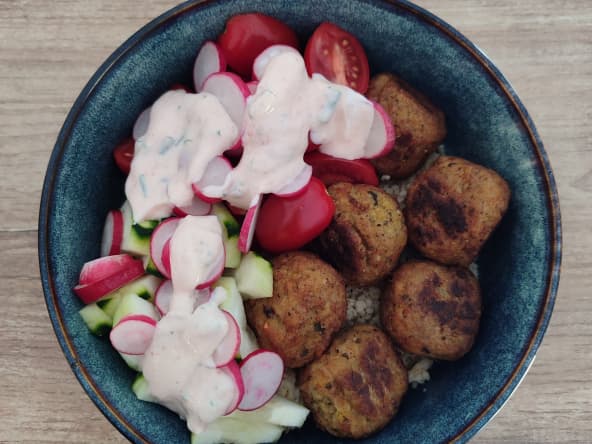 Bowl falafels et Couscous
