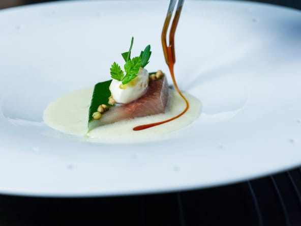 L'omble chevalier sauce fenouil et sapin