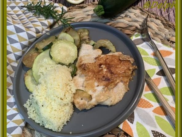 Dinde au citron et romarin