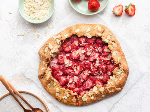 Tarte rustique aux fraises
