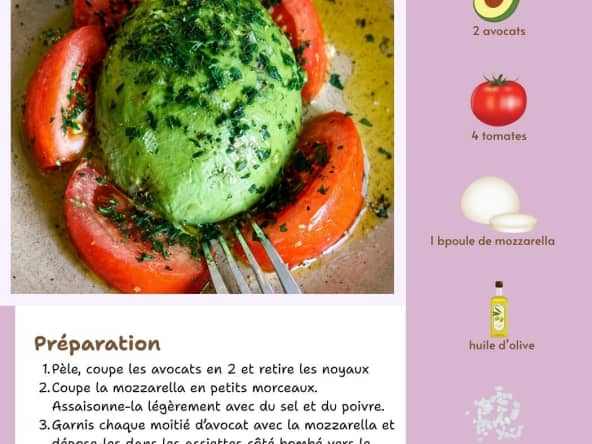 Dômes d'avocats à la mozzarella