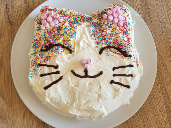 Gâteau d’anniversaire chat