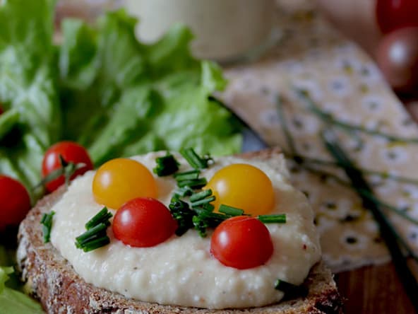 Tartinade feta haricots blancs sans gluten lait œufs