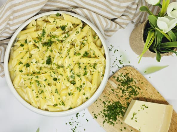 Pâtes crémeuses au parmesan