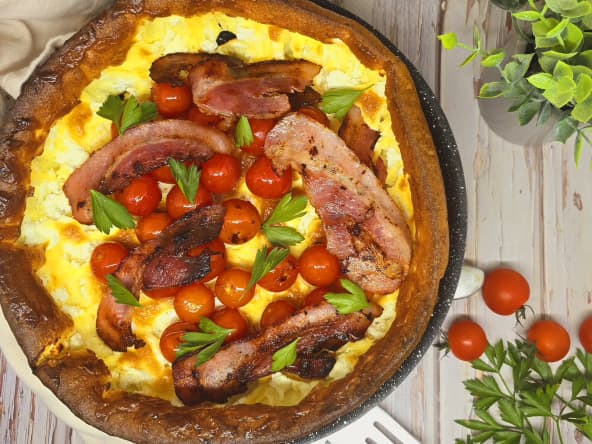 Pancake géant salé