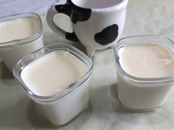 Yaourt maison au lait cru de ferme