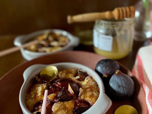 Figues fraîches à la crème d’amandes