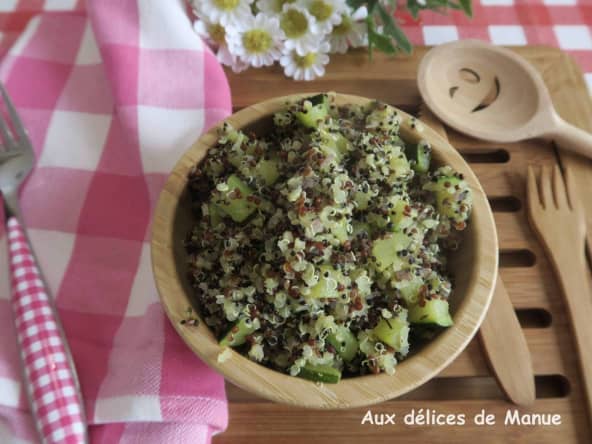 Trio de quinoa sauté aux dés de courgette