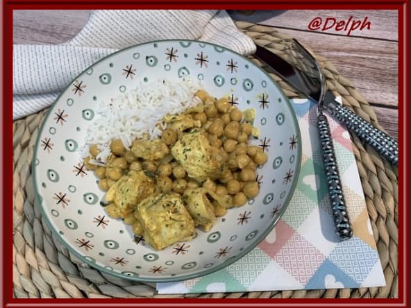 Curry de pois chiche au poulet