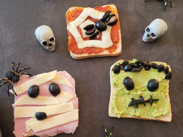 Les tartines monstrueuses d’Halloween