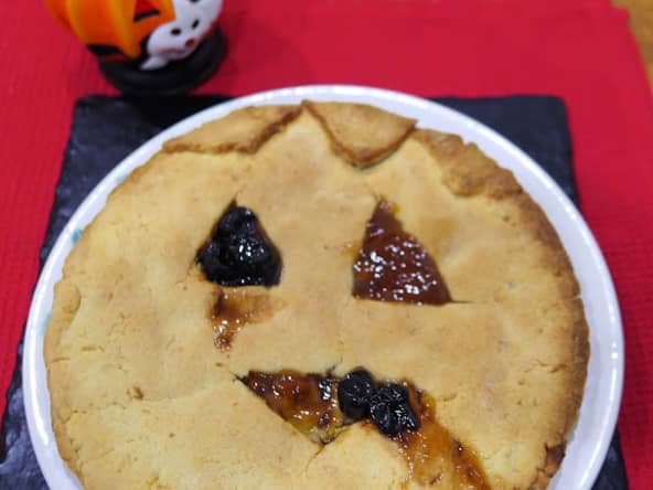 Tarte aux pommes d'halloween