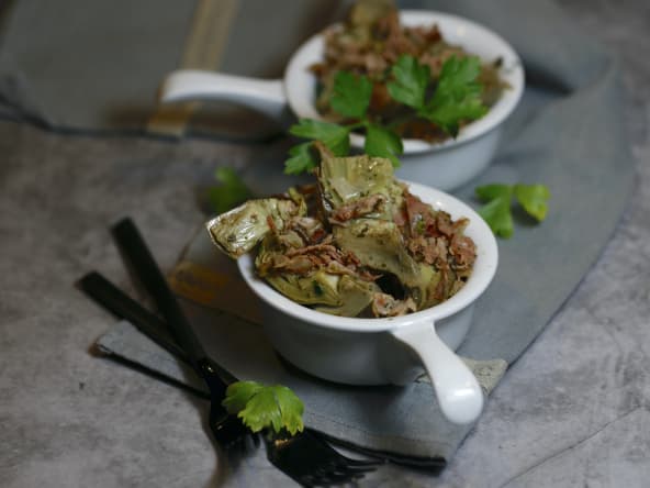 Cœurs d’artichauts au jambon serrano