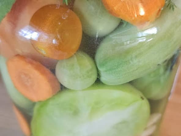 Tomates vertes en saumure