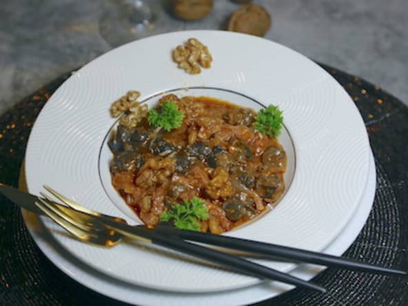 Escargots aux noix à la languedocienne