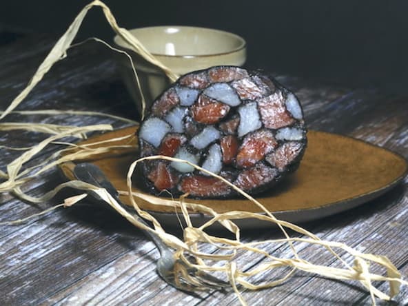 Ceviche saumon cabillaud en mosaïque