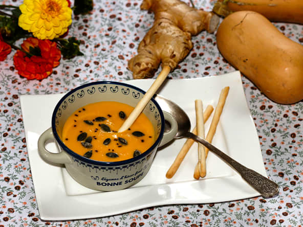 Velouté de butternut au gingembre