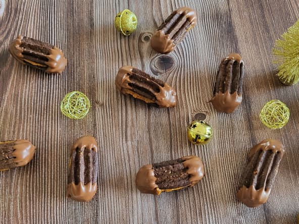 Bâtonnets au chocolat et au praliné