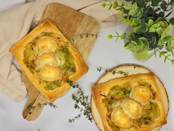 Tartelettes poireaux et chèvre