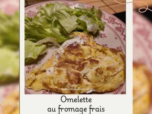 Omelette au fromage frais